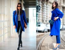 Какой шарф подойдет к синему пальто – основные тенденции сезона Сумка к синему пальто
