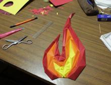Как да направите вечен пламък със собствените си ръце Вечен пламък от оригами модули